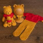 Newborn Bear Outfit, Newborn Knitted Outfit, Bear Newborn Photography props, Newborn Teddy Bear Outfit, Newborn Coming Home Outfit Boy