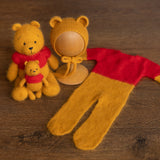 Newborn Bear Outfit, Newborn Knitted Outfit, Bear Newborn Photography props, Newborn Teddy Bear Outfit, Newborn Coming Home Outfit Boy