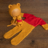 Newborn Bear Outfit, Newborn Knitted Outfit, Bear Newborn Photography props, Newborn Teddy Bear Outfit, Newborn Coming Home Outfit Boy