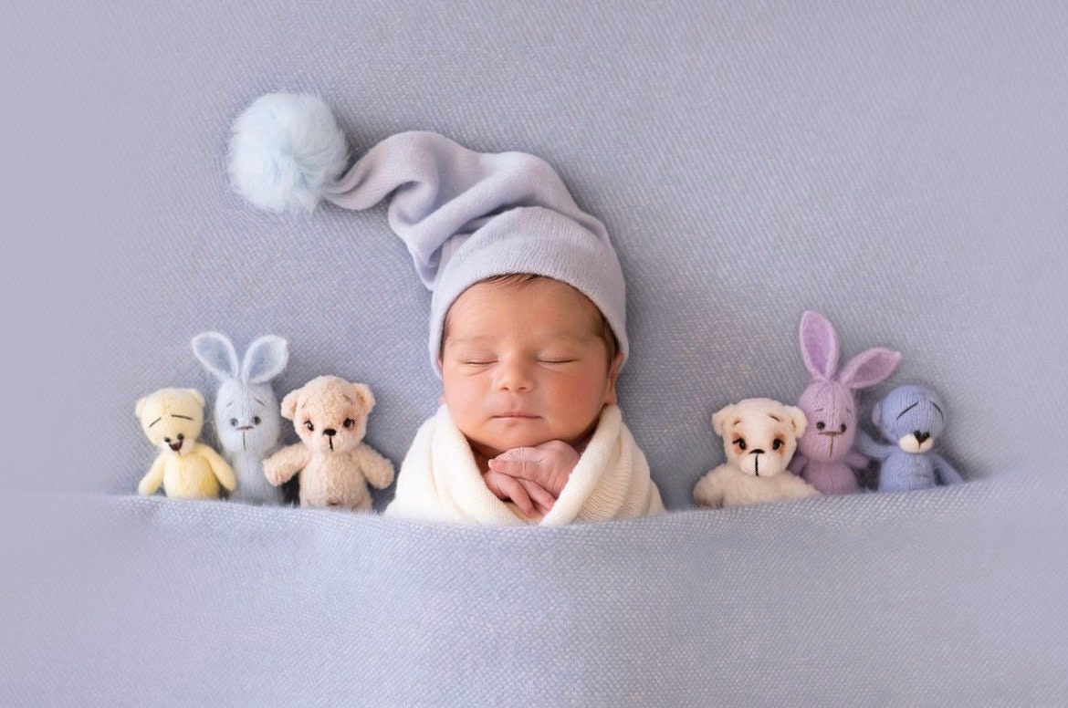 Baby Fluffy Knitted Toys for Newborn Photography, Newborn Teddy Bear Toy, Newborn Knitted Toys, Newborn Photography Props, Newborn Bear Toy