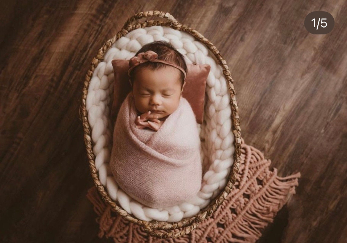 Newborn Velvet Pillow, Newborn Headband Girl,Newborn Photography Props,Newborn props for photography,Newborn posing pillow,Newborn props set