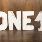 Wooden ONE Sign for First Birthday Decor,1st Birthday One Sign Party Decor for Baby Toddler Birthday,ONE Photo Prop,Personalized Wood Sign