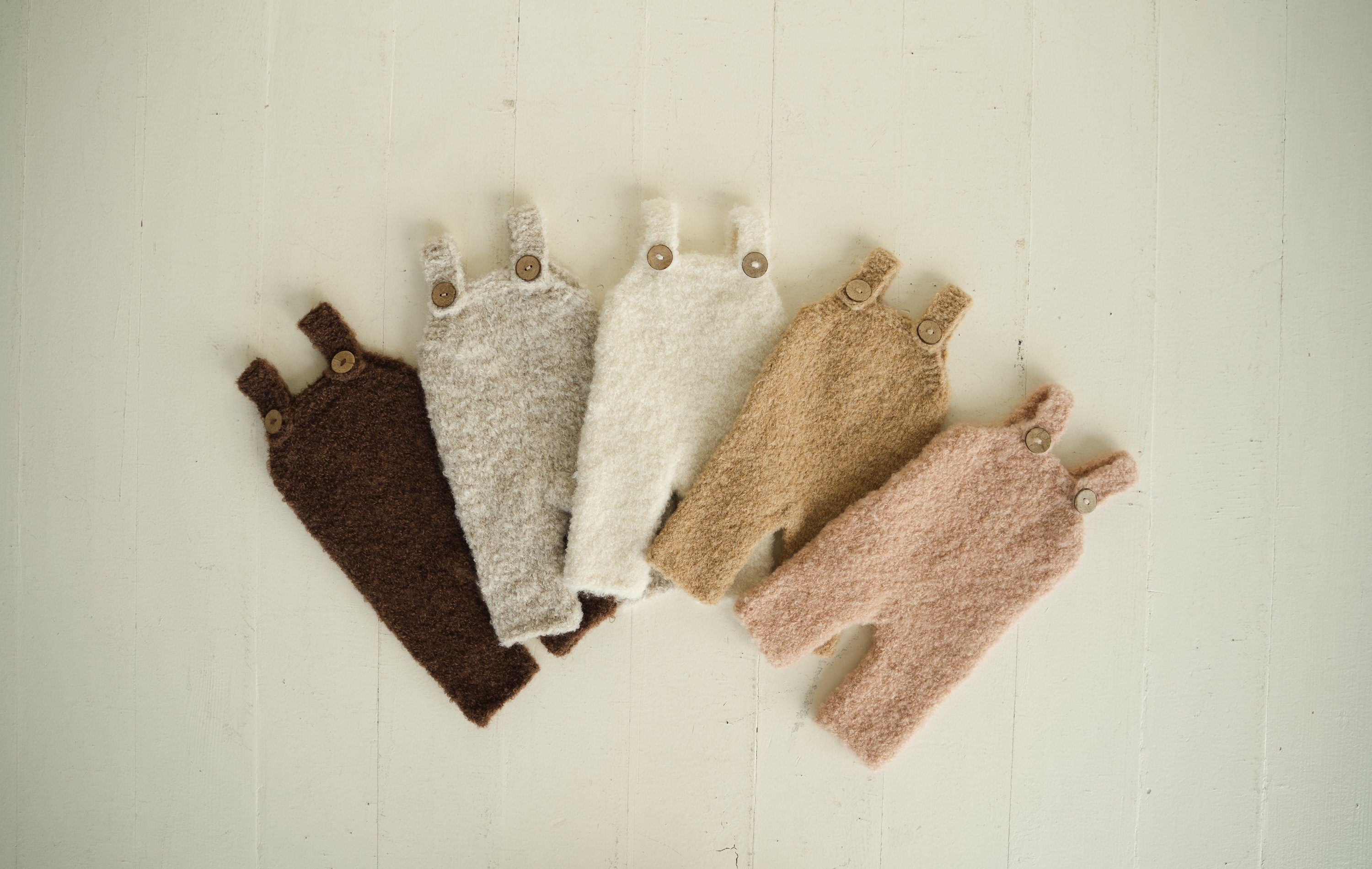 Newborn Knit Boucle Overall, Newborn Knit Teddy Bear Outfit, Newborn Knitted Outfit, Newborn Bear Hat Boucle, Newborn Photography Props Set