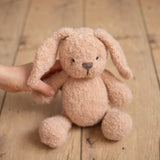 Boucle Knitted Bunny Toy with Bunny Outfit for Newborn Photography Props, Newborn Rabbit Outfit, Newborn Knitted Outfit, Newborn Bunny Ears