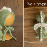 Newborn Animal Hat with Toy, Newborn Knitted Outfit, Newborn Animal Outfit, Newborn Photography Props, Newborn Giraffe Outfit, Newborn Panda