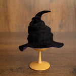 Newborn Witch Hat Felted Photo Prop, Newborn Wizard Outfit, Newborn Halloween Costume, Newborn Witch Outfit Girl, Newborn Photography Prop
