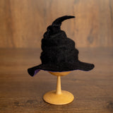 Newborn Witch Hat Felted Photo Prop, Newborn Wizard Outfit, Newborn Halloween Costume, Newborn Witch Outfit Girl, Newborn Photography Prop