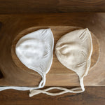 Natural Newborn Crochet Romper and Bonnet Set, Newborn Knitted Outfit, Newborn Photography props set, Crochet Coming Home Outfit for Girl