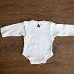 Natural Newborn Crochet Romper and Bonnet Set, Newborn Knitted Outfit, Newborn Photography props set, Crochet Coming Home Outfit for Girl