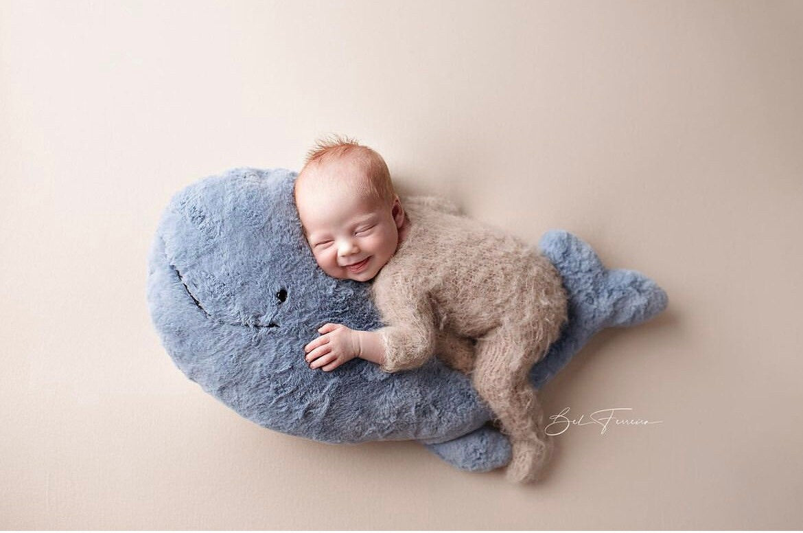 Newborn Animal Posing Pillow for Newborn Photography props, Newborn Sheep Posing Pillow, Newborn Whale Poser Pillow, Newborn Stuffed Animal