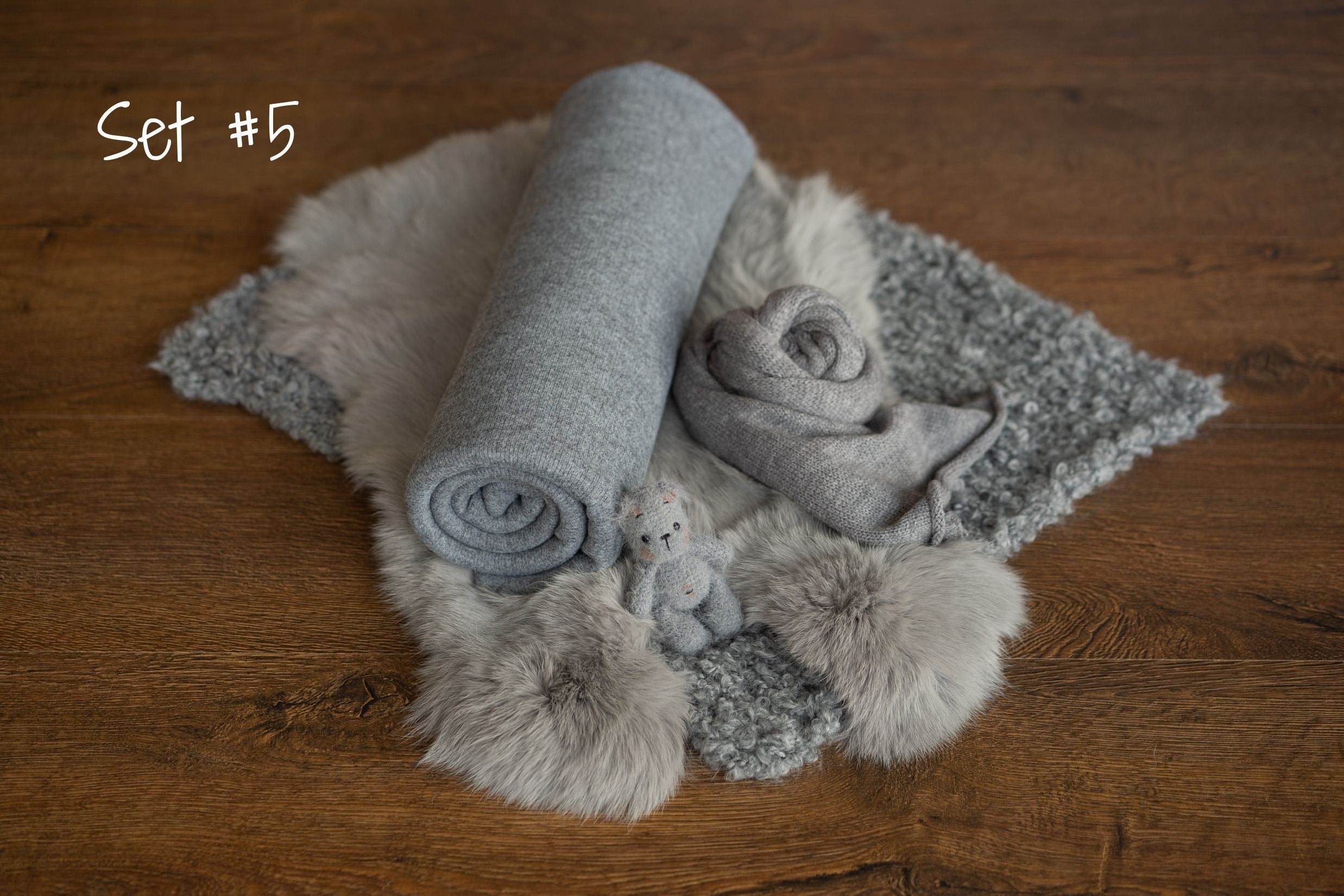 Gray Newborn Photography Props, Newborn Knitted Blanket, Newborn Posing Fabric BeanBag Backdrop, Newborn Fabric Backdrop, Newborn Knit Wrap