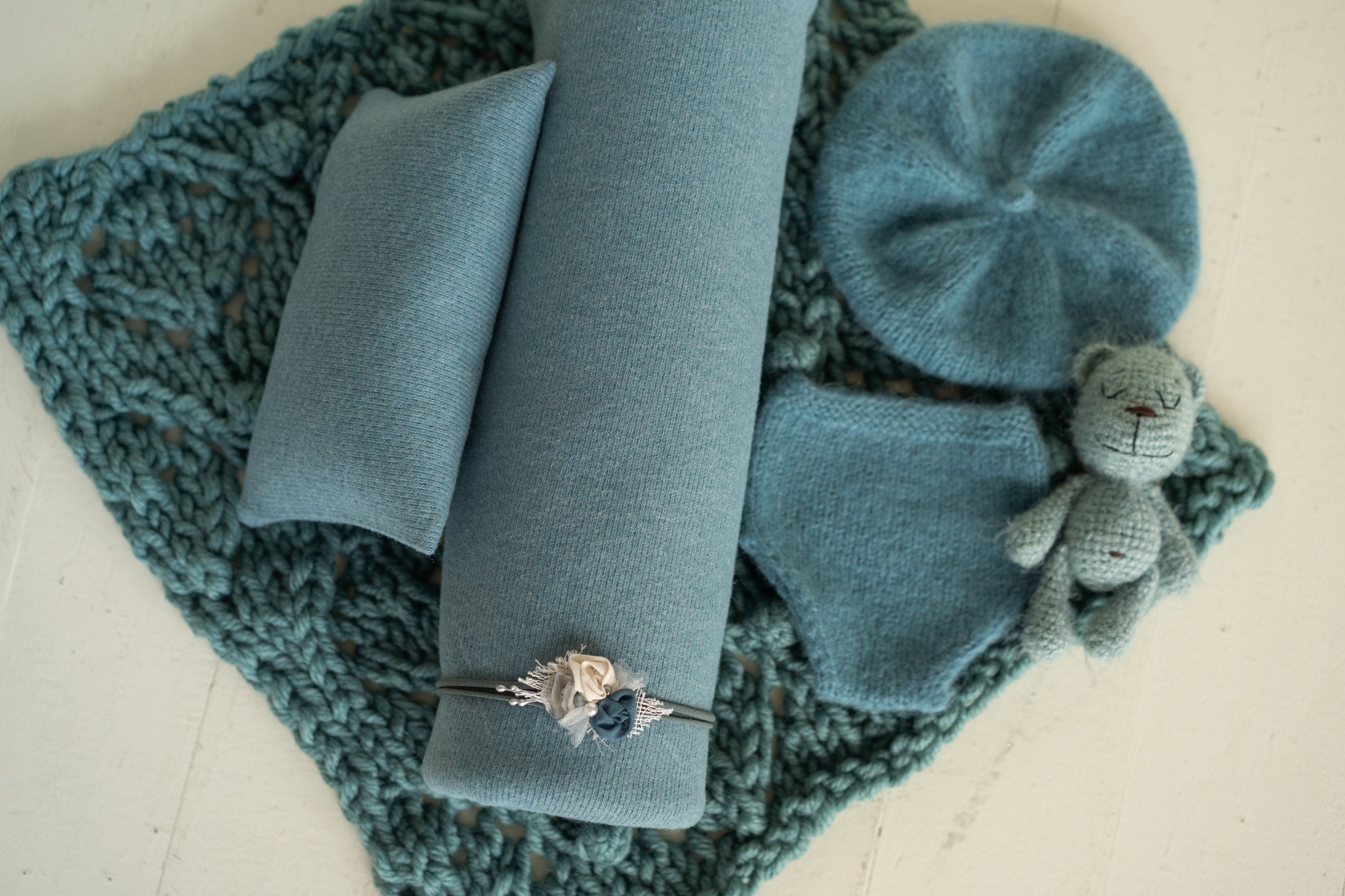 Newborn Photography Props, Newborn Knitted Blanket, Newborn Posing Fabric BeanBag Backdrop, Newborn Fabric Backdrop, Newborn Posing Pillow