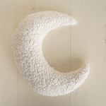 Removable Newborn Moon Pillow Props for Newborn Photography, Newborn Photography Moon Prop Set, Newborn Posing Pillow, Curly Faux Fur Fabric
