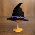Newborn Witch Hat Felted Photo Prop, Newborn Wizard Outfit, Newborn Halloween Costume, Newborn Witch Outfit Girl, Newborn Photography Prop