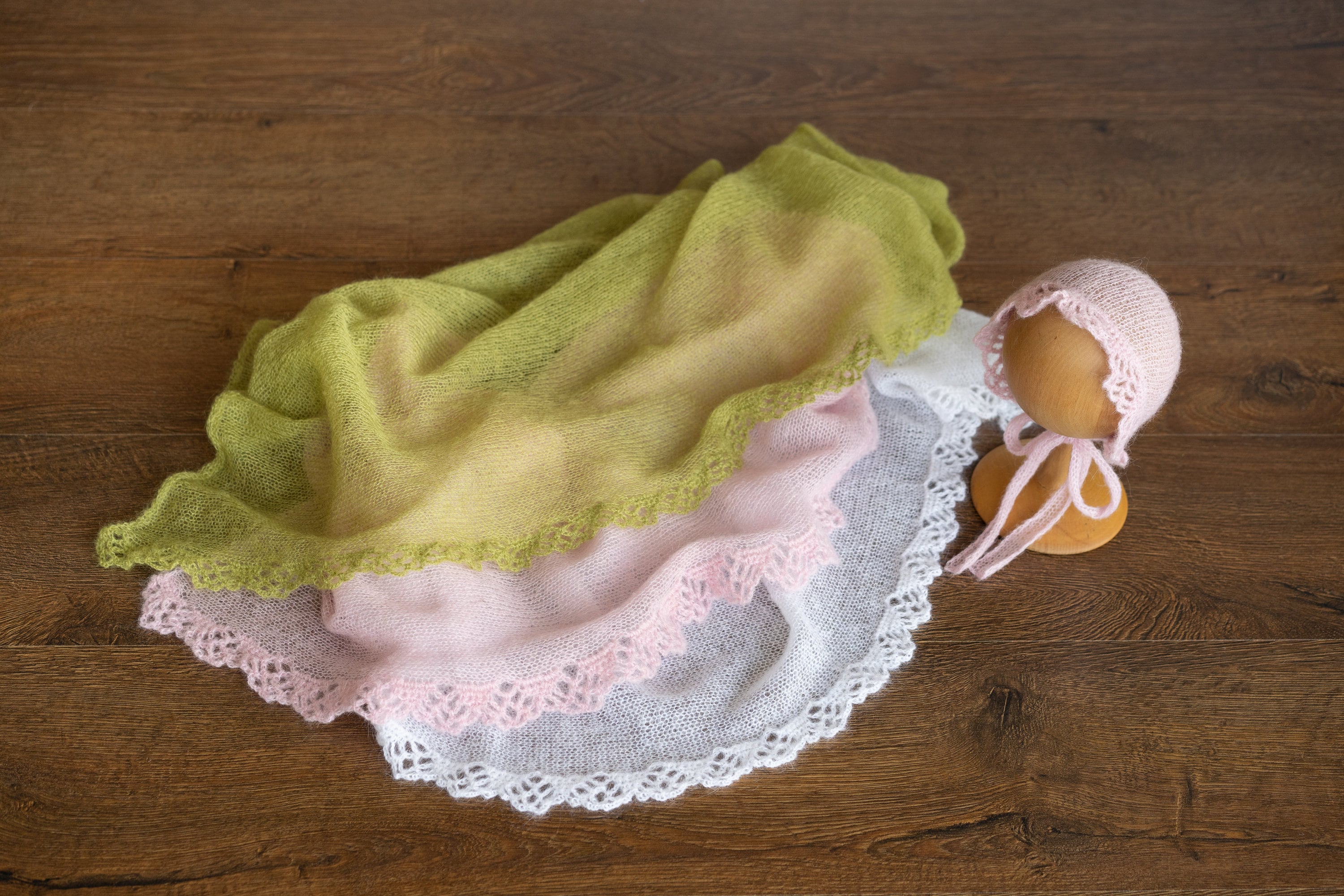 Newborn Knitted Wrap and Bonnet Set, Newborn Knit Bonnet, Newborn Knit Wrap, Newborn photography props, Newborn Bonnet Prop, Newborn Layer