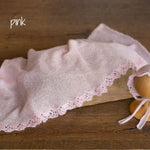 Newborn Knitted Wrap and Bonnet Set, Newborn Knit Bonnet, Newborn Knit Wrap, Newborn photography props, Newborn Bonnet Prop, Newborn Layer