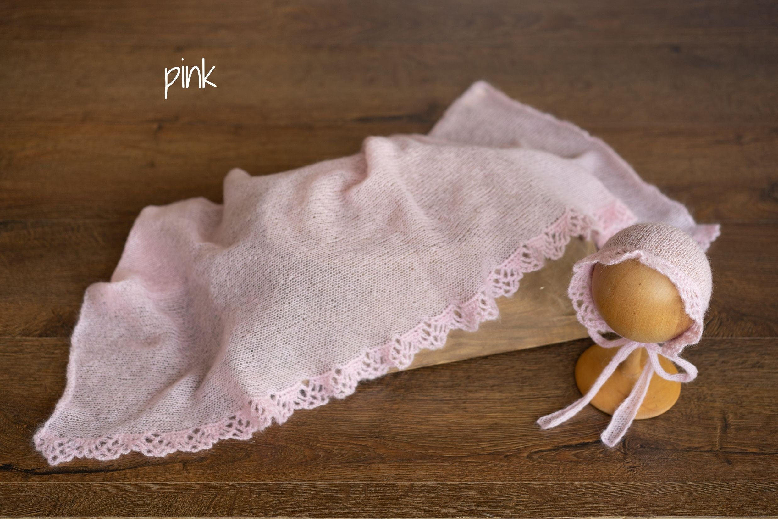 Newborn Knitted Wrap and Bonnet Set, Newborn Knit Bonnet, Newborn Knit Wrap, Newborn photography props, Newborn Bonnet Prop, Newborn Layer