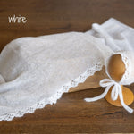Newborn Knitted Wrap and Bonnet Set, Newborn Knit Bonnet, Newborn Knit Wrap, Newborn photography props, Newborn Bonnet Prop, Newborn Layer