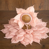 Baby Flower Felt Hat, Flower Newborn Merino Wool Felted Rug Set with Felted Hat for Girl, Newborn Photography props,Newborn Felted Props Set