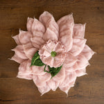 Baby Flower Felt Hat, Flower Newborn Merino Wool Felted Rug Set with Felted Hat for Girl, Newborn Photography props,Newborn Felted Props Set