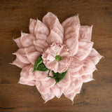 Baby Flower Felt Hat, Flower Newborn Merino Wool Felted Rug Set with Felted Hat for Girl, Newborn Photography props,Newborn Felted Props Set