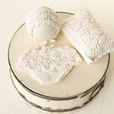 Crochet Newborn Outfit Girl Photography Props Set, Newborn Knitted Blanket, Newborn Posing Pillow, Newborn Crochet Layer,Baby Crochet Pillow