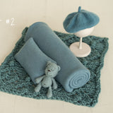 Newborn Photography Props, Newborn Knitted Blanket, Newborn Posing Fabric BeanBag Backdrop, Newborn Fabric Backdrop, Newborn Posing Pillow