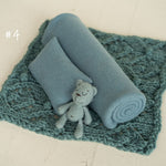 Newborn Photography Props, Newborn Knitted Blanket, Newborn Posing Fabric BeanBag Backdrop, Newborn Fabric Backdrop, Newborn Posing Pillow