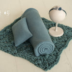 Newborn Photography Props, Newborn Knitted Blanket, Newborn Posing Fabric BeanBag Backdrop, Newborn Fabric Backdrop, Newborn Posing Pillow