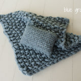 Newborn Knitted Blanket, Newborn Knit Blanket Set,Newborn knit cover,Newborn photography props,Newborn pillow,Newborn props for photography
