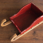 Rustic Wooden Baby Sleigh – Christmas Photo Prop for Newborn Photography, Christmas Newborn Wooden Sled, Christmas Newborn Photo Props