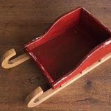 Rustic Wooden Baby Sleigh – Christmas Photo Prop for Newborn Photography, Christmas Newborn Wooden Sled, Christmas Newborn Photo Props