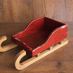 Rustic Wooden Baby Sleigh – Christmas Photo Prop for Newborn Photography, Christmas Newborn Wooden Sled, Christmas Newborn Photo Props