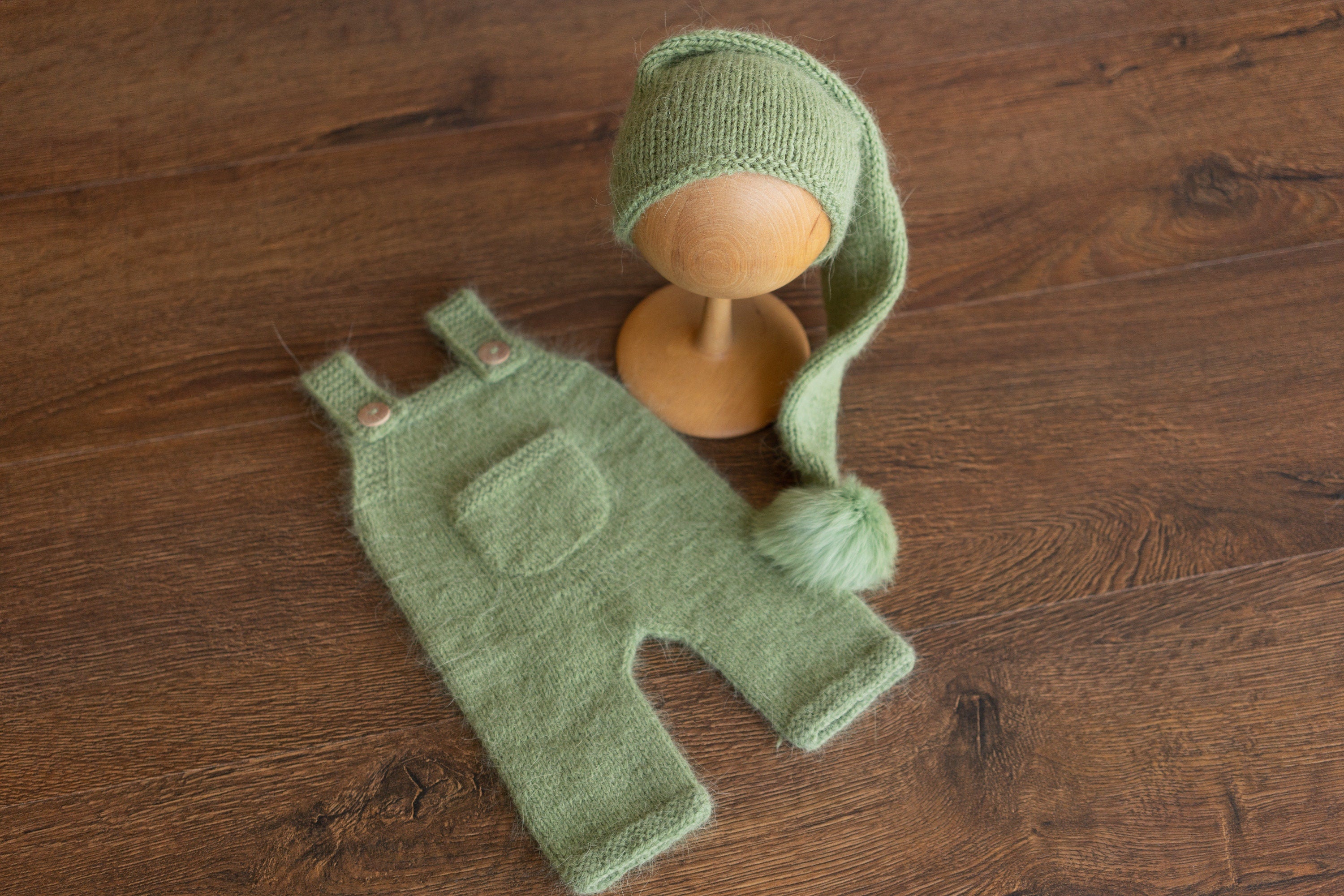 Newborn Knitted Outfits with Matched Small Doll, Newborn Overalls Photography, Newborn Photography Props, Newborn Boy Coming Home Outfit