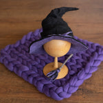 Newborn Witch Hat Felted Photo Prop, Newborn Wizard Outfit, Newborn Halloween Costume, Newborn Witch Outfit Girl, Newborn Photography Prop