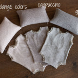 Newborn Girl Outfit with Photo Pillow, Newborn Girl Coming Home Outfit, Newborn Photography props, Newborn Posing pillow,Newborn Girl Romper