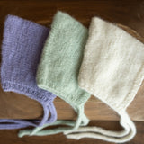 Newborn photography prop – knitted gnome hat for boys and girls