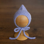 Newborn photography prop – knitted gnome hat for boys and girls