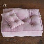 Newborn Velvet Posing Bed and Pillow, Newborn Floor Poser Pillow, Newborn Bedding Prop, Newborn Photography Props Bed, Newborn Posing Pillow