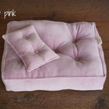 Newborn Velvet Posing Bed and Pillow, Newborn Floor Poser Pillow, Newborn Bedding Prop, Newborn Photography Props Bed, Newborn Posing Pillow