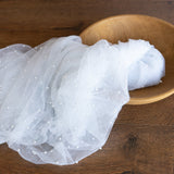 Pearl Bead Tulle Fabric for Newborn Photography Props, Newborn Wrap Pearl Beading Tulle Lace Fabric, Newborn Posing Fabric,Newborn Lace Wrap