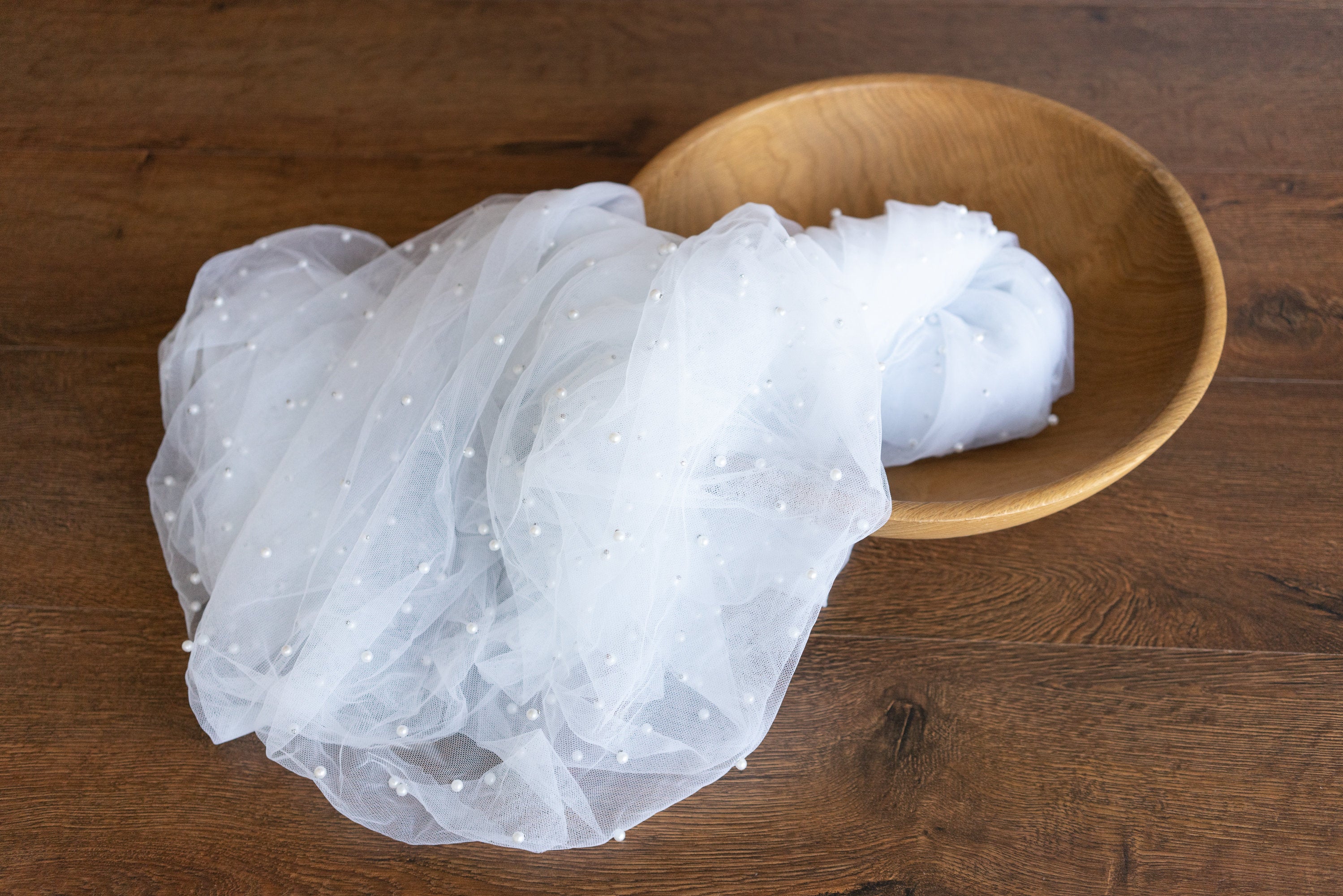 Pearl Bead Tulle Fabric for Newborn Photography Props, Newborn Wrap Pearl Beading Tulle Lace Fabric, Newborn Posing Fabric,Newborn Lace Wrap