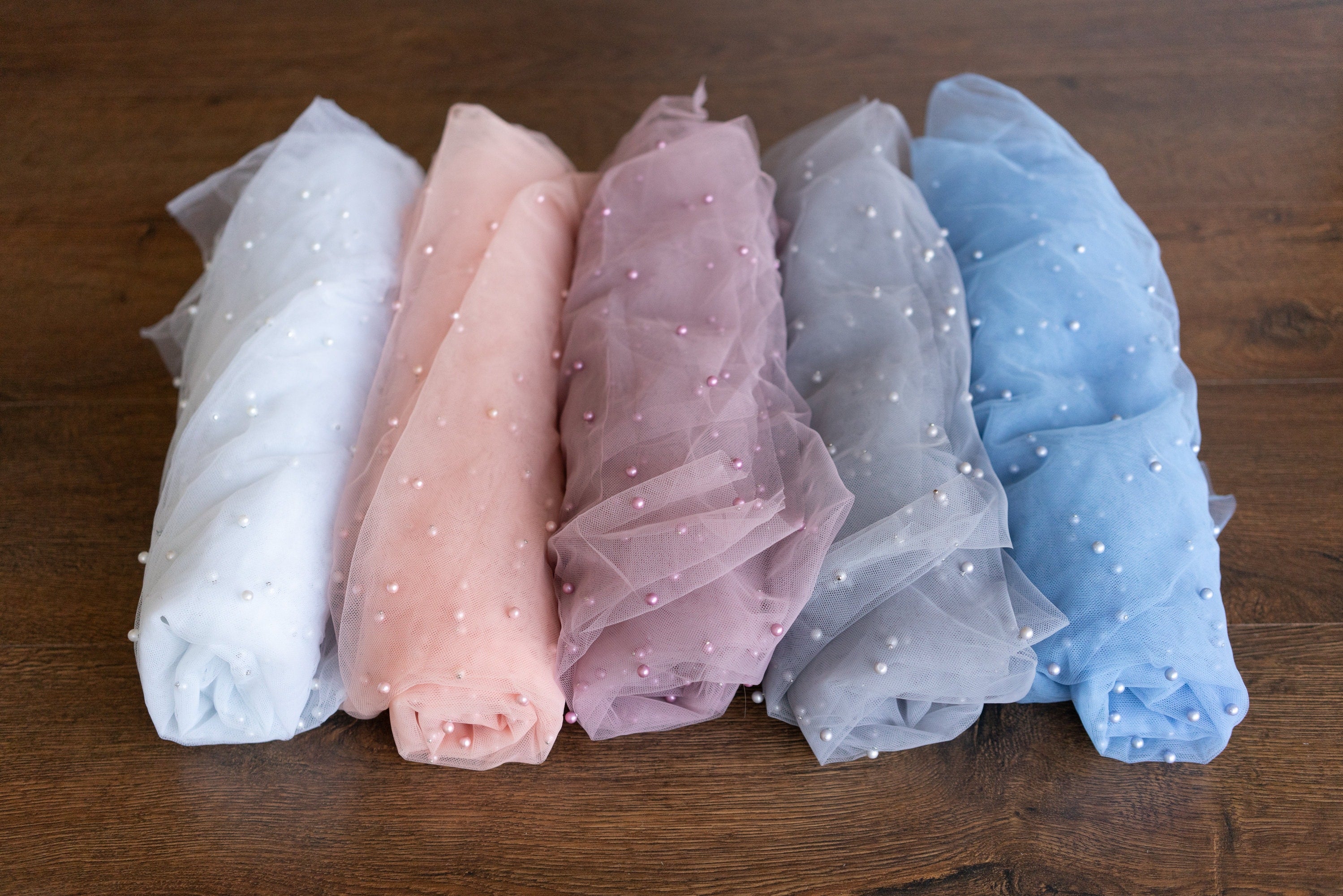 Pearl Bead Tulle Fabric for Newborn Photography Props, Newborn Wrap Pearl Beading Tulle Lace Fabric, Newborn Posing Fabric,Newborn Lace Wrap
