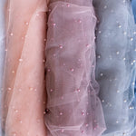 Maternity Lace Pearl Beads Fabric, Tulle Pearl Maternity Gown, Maternity Photography props, Maternity Tossing Fabric, Pregnancy Photo Prop