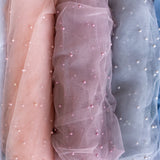 Maternity Lace Pearl Beads Fabric, Tulle Pearl Maternity Gown, Maternity Photography props, Maternity Tossing Fabric, Pregnancy Photo Prop