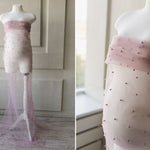 Maternity Lace Pearl Beads Fabric, Tulle Pearl Maternity Gown, Maternity Photography props, Maternity Tossing Fabric, Pregnancy Photo Prop