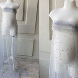 Maternity Lace Pearl Beads Fabric, Tulle Pearl Maternity Gown, Maternity Photography props, Maternity Tossing Fabric, Pregnancy Photo Prop