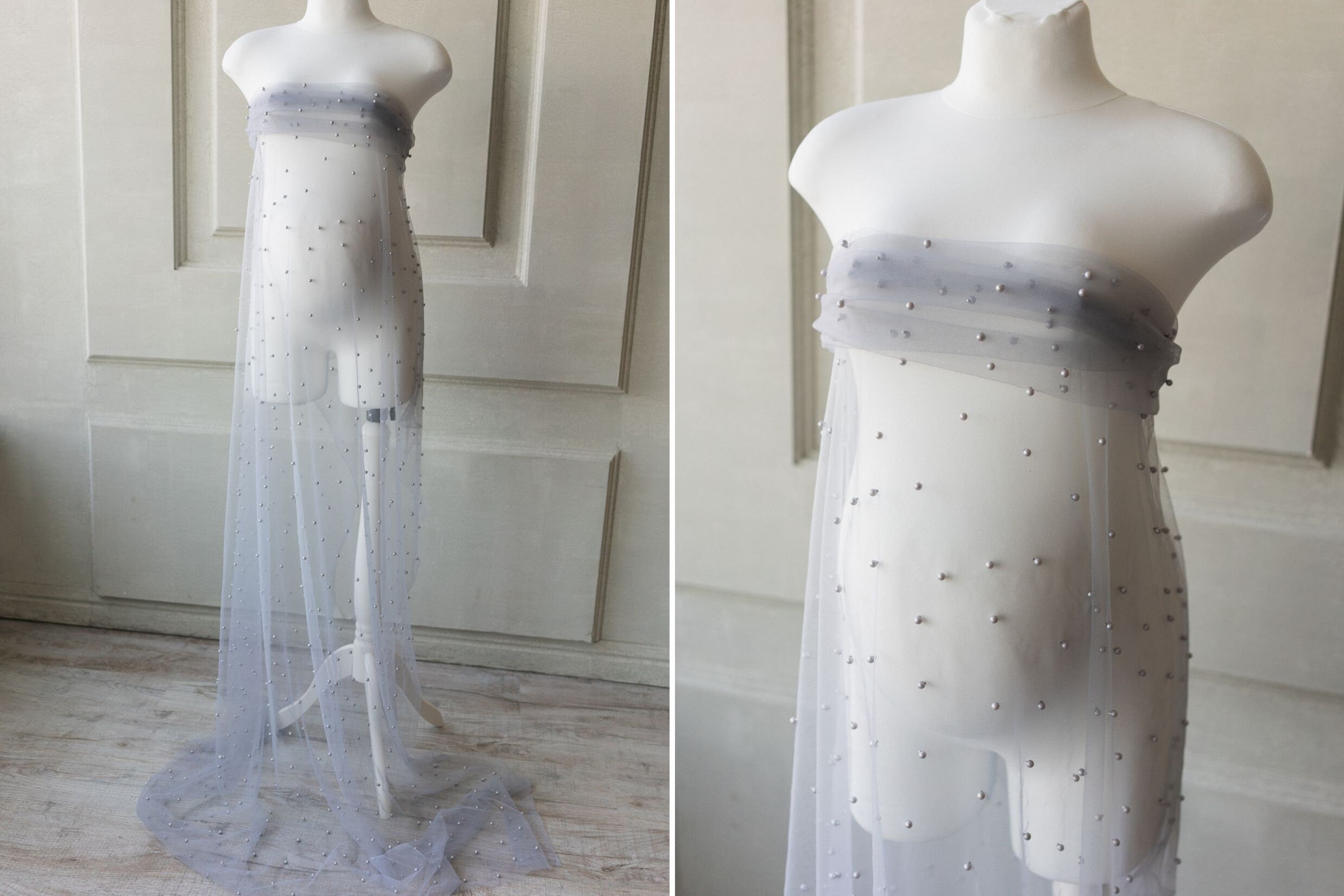 Maternity Lace Pearl Beads Fabric, Tulle Pearl Maternity Gown, Maternity Photography props, Maternity Tossing Fabric, Pregnancy Photo Prop