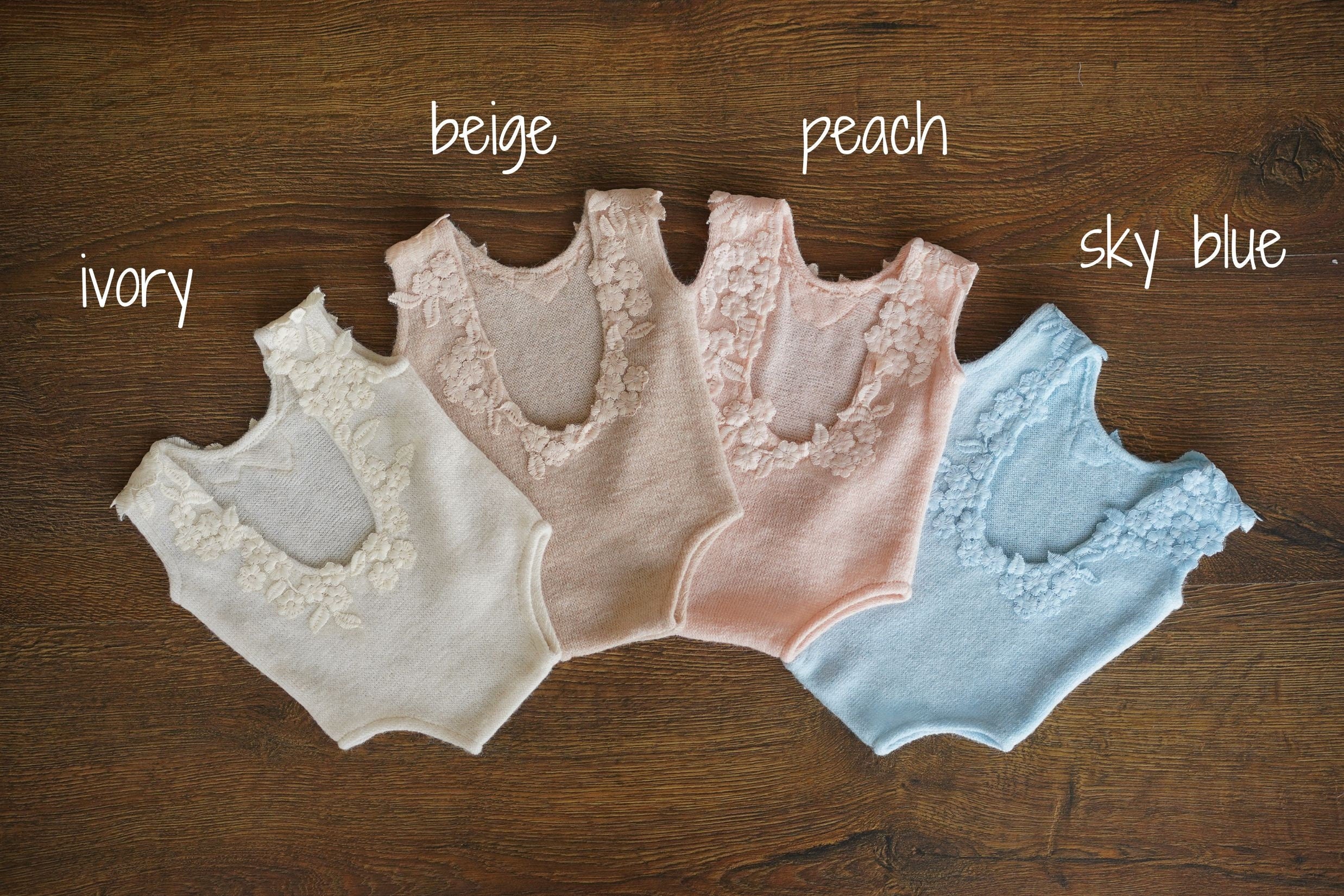 Handmade angora newborn girl romper with matching posing pillow