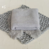 Gray Newborn Props for photography, Newborn Knit Blanket, Newborn Knitted Wrap, Newborn Posing Fabric Backdrop, Newborn Boy Photo Props Set,
